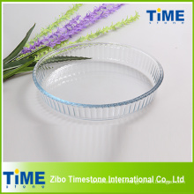 Round Shape High Borosilicate Glass Baking Plate